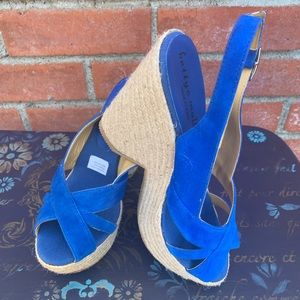 COPY - Bettye Muller wedge suede espadrilles